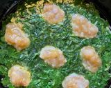 A picture of step 5 of Malabar Spinach Soup / Vietnamese Canh Mong Toi Tom for kids lunch.