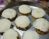 A picture of step 4 of Idli burger.