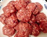 A picture of step 1 of Vietnamese Meatball Banh Mi.