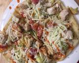Grilled Chicken Bacon Ranch salad pizza recipe step 7 photo