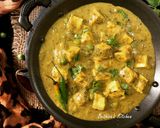 A picture of step 7 of Dhania Paneer (Coriander Paneer / Paneer in Coriander Gravy).