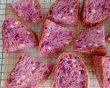 Foto langkah ke 22 dari resep Ubi Ungu Cheddar Sourdough Bread.