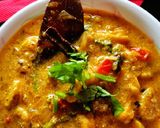 A picture of step 5 of Gatte ki subji.