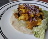 Foto del paso 7 de la receta: Wrap🌯🍆 de salteado de coliflor, berenjena y maíz🌽 tierno🥙🌯