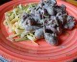 Sztroganoff kacsa tricolor tagliatellével recept fázis 2 fotója