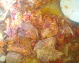 A picture of step 2 of Shallow rice(tuwon shinkafa) with moringa soup.