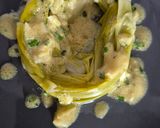 Une image de l'étape 6 de 🥬 Poireaux vinaigrette chic + œuf mollet + crumble de noix.