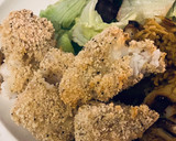 A picture of step 6 of Cod goujons - baked not fried.