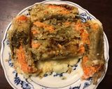 A picture of step 5 of California Farm Aubergine Skin Salmon Rolls.