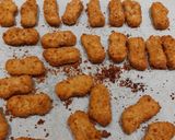 Φωτογραφία βήματος 2 της συνταγής Vegan nuggets με κρέμα μανιταριών και ρύζι