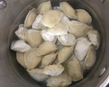 A picture of step 1 of Boiled Dumplings with Spicy Sauce (2 Versions: With or Without Korean Chili Paste).