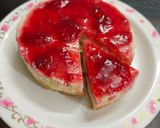 A picture of step 9 of Strawberry Cheese cake.