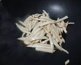 杏鮑菇炒四季豆的食譜步驟2照片