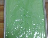 Foto langkah ke 5 dari resep Brownies pandan kukus.