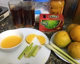 Hình bước làm 2 của món Nước cam đào sả !