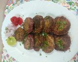 A picture of step 6 of Purple sweet potato cutlets.
