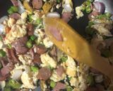 A picture of step 3 of Stir fried rice.