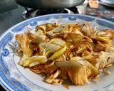 Hình bước làm 1 của món Món Chay - Mít non xào sả ớt