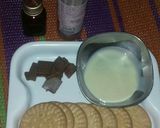 A picture of step 1 of Biscuit_chocolate_barfi.