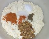 A picture of step 2 of Aloo Pakorey.
