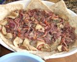 Foto del paso 3 de la receta: Pastel de setas con queso brie y cebolla morada