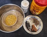 A picture of step 1 of Pongal with Jowar Millet.