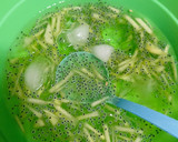 Foto langkah ke 4 dari resep Es melon selasih.