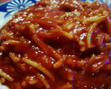 Foto del paso 3 de la receta: Fideuá con chorizo dulce, picante y tomate frito 😋❤️🌹