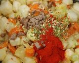 Tejszínes karalábé leves, rizsbetéttel recept fázis 2 fotója