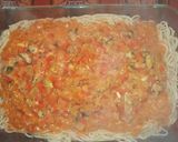 Foto del paso 5 de la receta: Tallarines con mariscos y salsa rosa