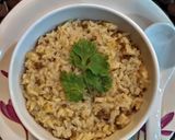 A picture of step 3 of Khichadi with buttermilk.