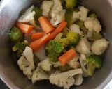 A picture of step 1 of Veg Taka Tak.