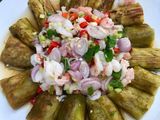 ~ยำมะเขือยาวกุ้งสด~
