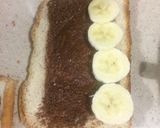 Foto del paso 3 de la receta: Pan francés relleno de nutela y plátano