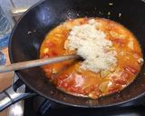 Une image de l'étape 12 de Poulet aux poivrons rouges crème et parmesan.
