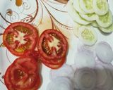 A picture of step 1 of Paneer burger.