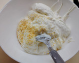 Sonkás sajtos palacsinta fokhagymás joghurttal gluténmentesen recept fázis 4 fotója