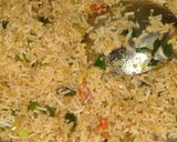 A picture of step 4 of Chinese fried rice.