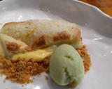 Foto del paso 2 de la receta: Torrijas rellenas de natillas de naranja con helado
