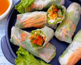 A picture of step 7 of Vietnamese Fresh Spring Rolls.