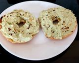 A picture of step 6 of My Spiced Cheese & Avocado Bagel 🥰#Breakfast#Dip#Mysterybox.