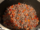 Relleno de empanadas jugosas de carne