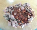 A picture of step 2 of Sig's Hot Beef and Bean Salad.