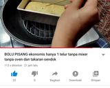 Foto langkah ke 7 dari resep Bolu pisang 1 telur tanpa oven tanpa mixer.