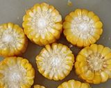 A picture of step 1 of Sweet Corn Gold Coins (Healthy and Quick Teatime Snack).