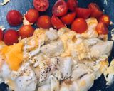 รูปขั้นตอนการทำที่ 2 ของ Chicken on Egg with Chocolate Croissant