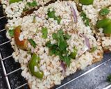 A picture of step 2 of Open Cheesy Paneer Tikka Sandwich Bites !!.