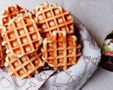 Hình bước làm 4 của món Bánh WAFFLE của nước Bỉ (Belgian Waffle)