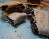 A picture of step 13 of Mashed dates and cheddar cheese wrapped in bread.