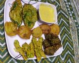A picture of step 9 of Pakora platter.
